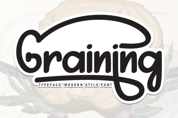 Graining Font: A Handwritten Display Typeface for Friendly Campaigns