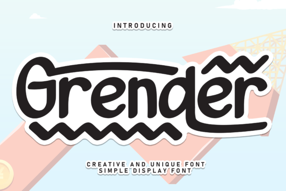 Grender: A Friendly Handwritten Font for Branding Projects