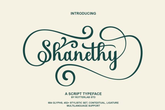 Shanethy: A Refined Script Font for Digital Brand Expression