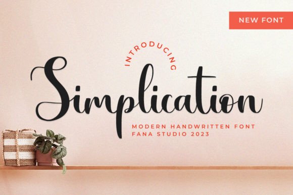 Simplication: A Script Font for Modern Marketing Visuals