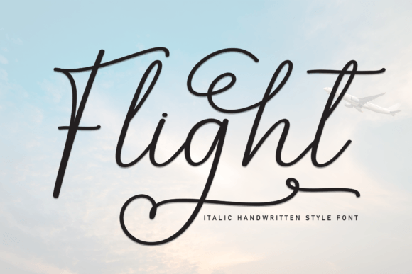 The Flight Font: A Timeless Handwritten Typeface for Editorial Elegance
