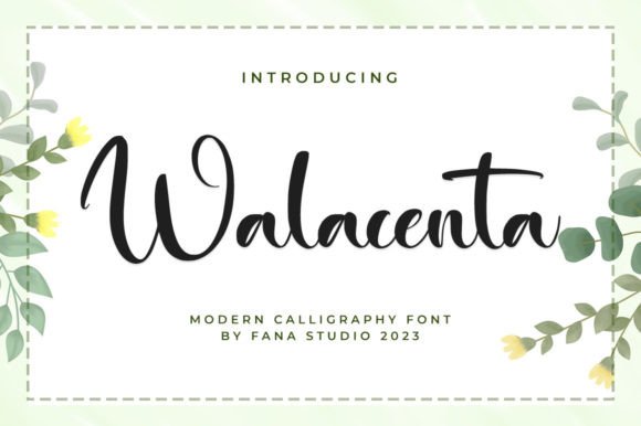 Walacenta: A Font That Gives Your Brand an Elegant Signature